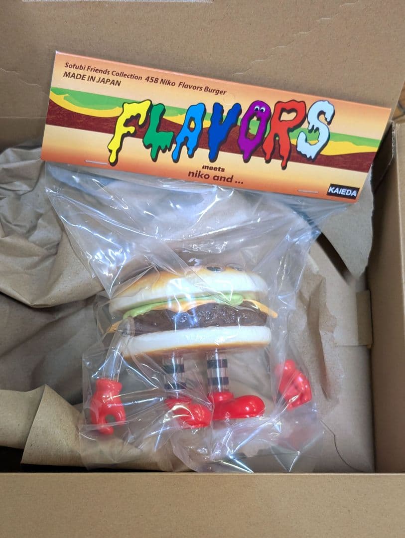新品 niko and.. FLAVORS コラボ ソフビ ハンバーガー