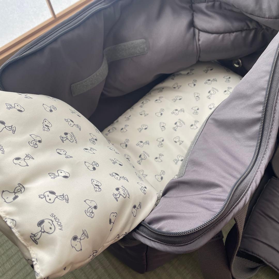 SNOOPY 犬用キャリーバッグ グレー
