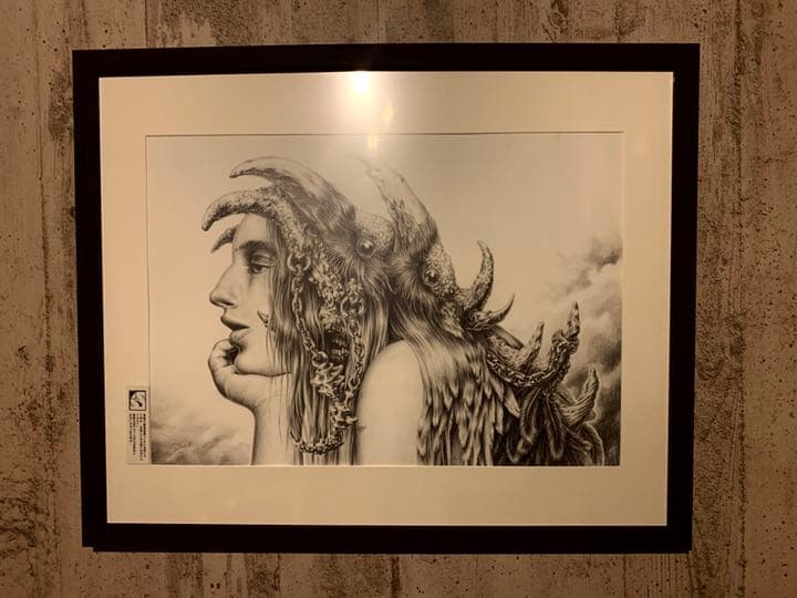 鉛筆画「鴉」2021年作製