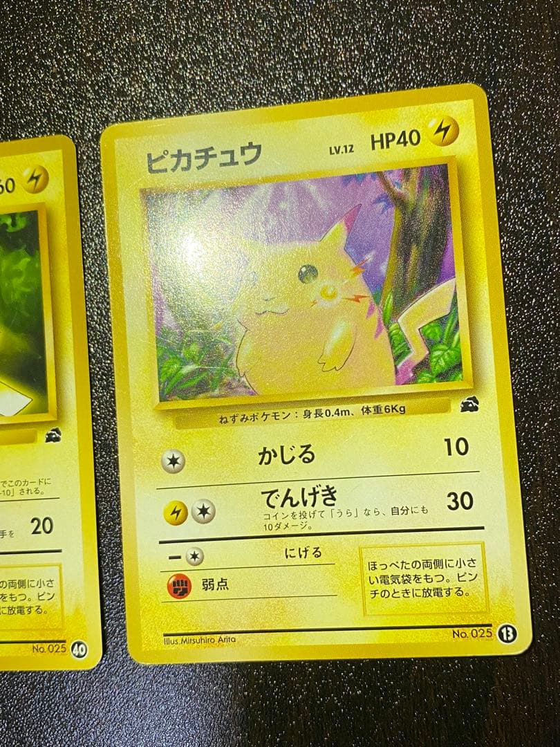 旧裏 イントロパック ピカチュウ 2種　希少　フシギダネマーク NO.25