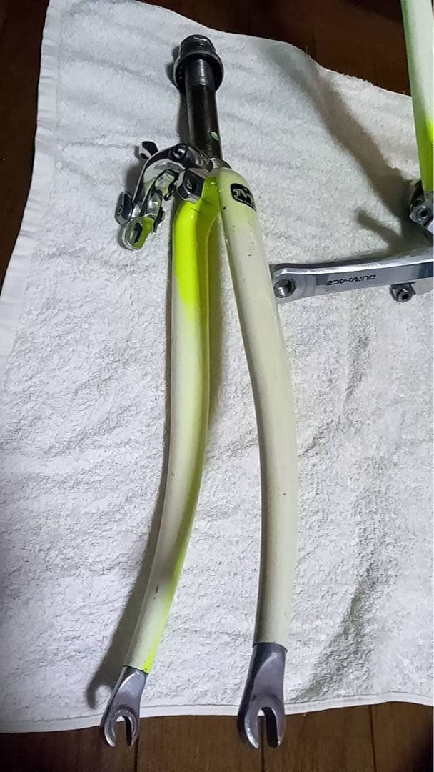 トライアスロン・TTバイクフレーム ホワイト/イエロー/ブラック