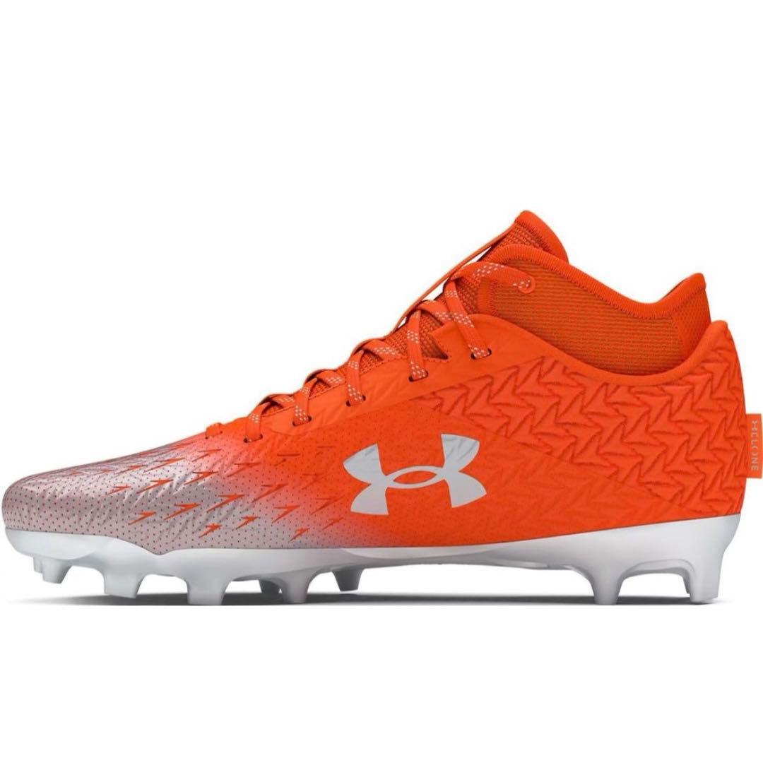 アンダーアーマー 29 スポットライト アメフト スパイク シューズ o 銀 靴