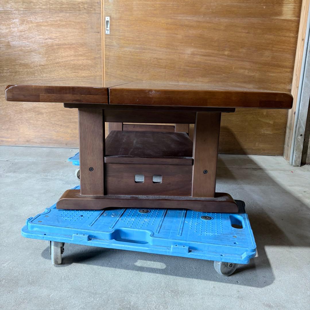 【福岡】 テーブル 和モダン ヴィンテージ 座卓 リビング 木製 天然木