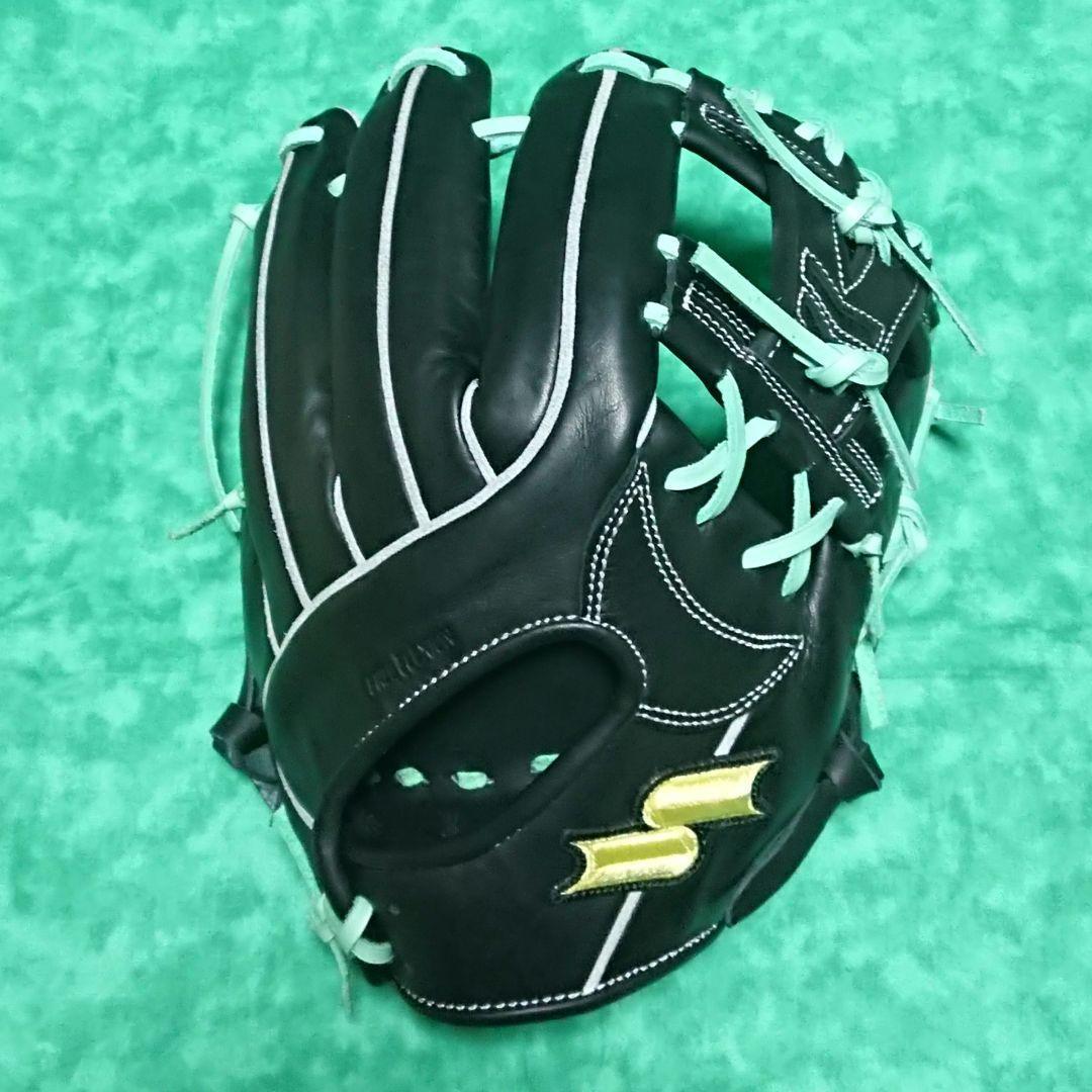 【未使用】SSK 軟式内野手用 トライチャージ ブラック【フリーフレクション】