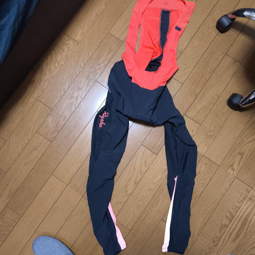 Rapha サイクルジャケット オレンジ/ネイビー　上下セット