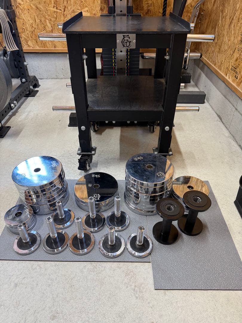 GFCダンベルセット53.6kgとダンベルスタンド⑥