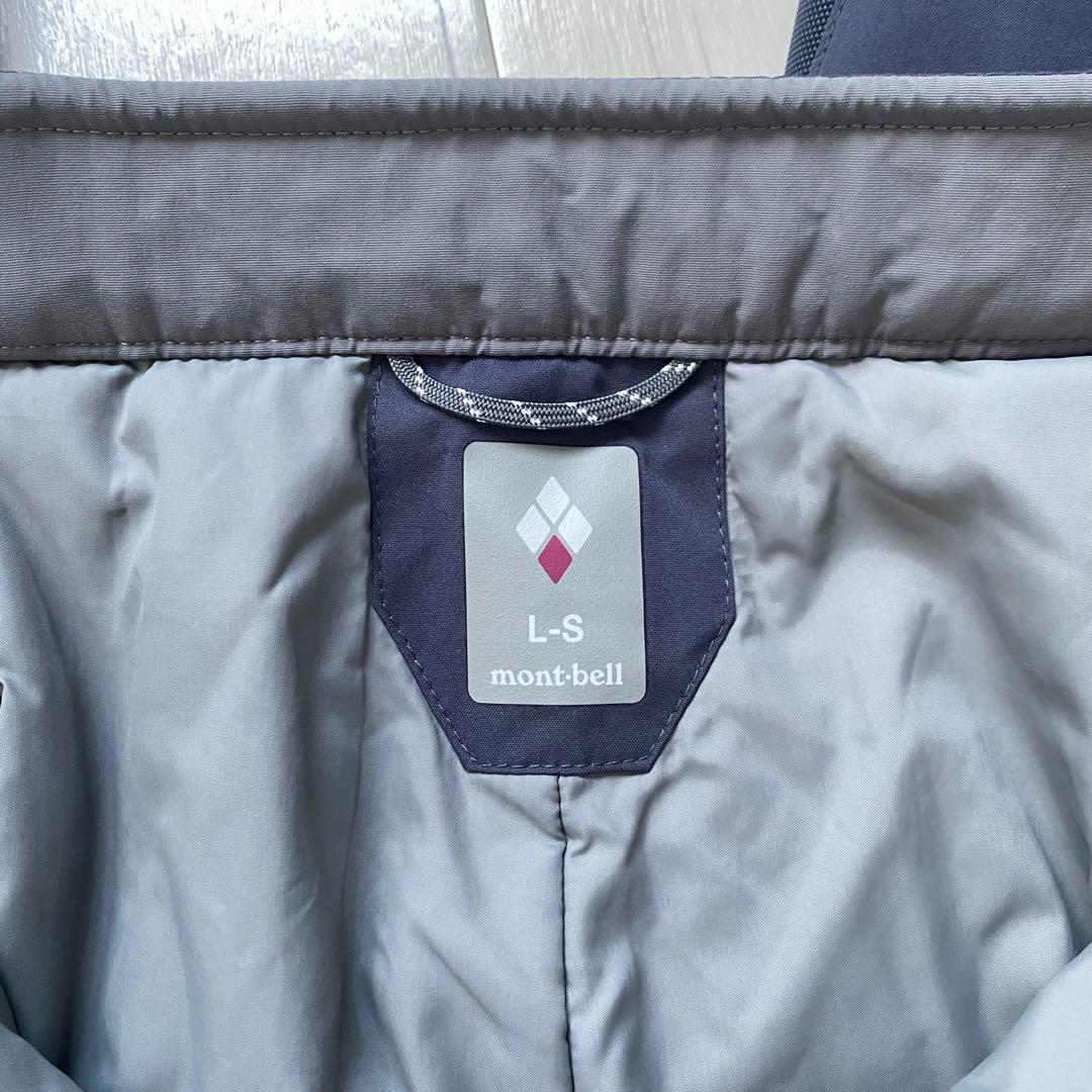 美品　モンベル　パウダーステップ パンツ　ダークグレー　バッグ付き
