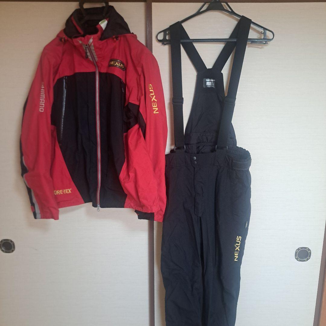 美品 シマノ レインスーツ ゴアテックス XLサイズ　がまかつ長袖シャツＬサイズ