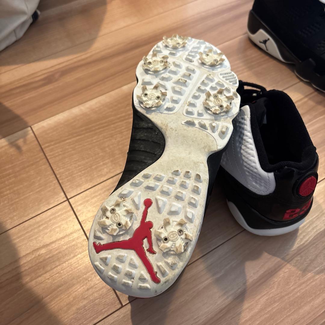 Jordan 9 ゴルフシューズホワイト/ブラック/レッド