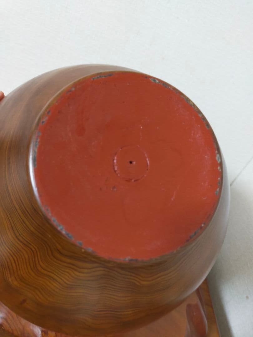 屋久杉の壺と台座セット