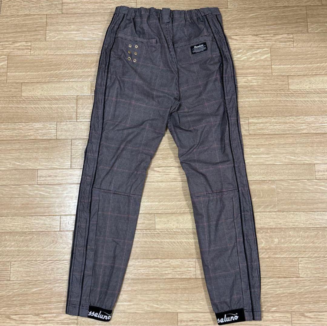 Russeluno チェック柄 スリムフィットパンツ