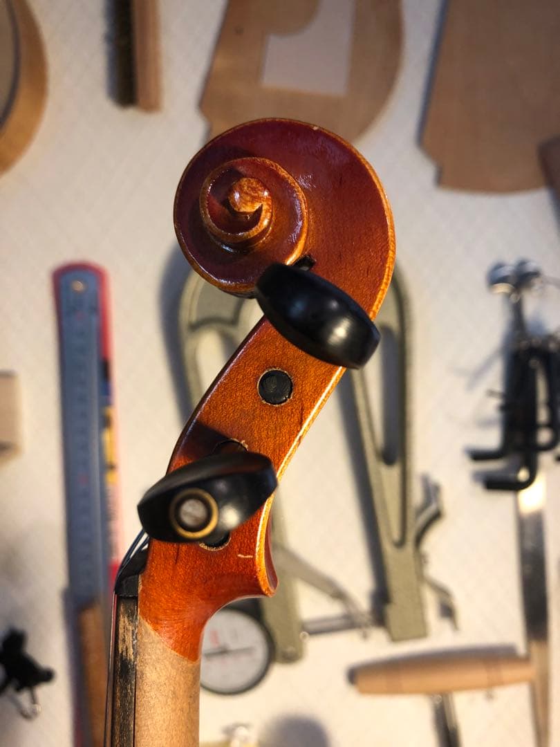 【訳あり特価.駒&魂柱調整済】鈴木分数バイオリンNo200 1/8 1980