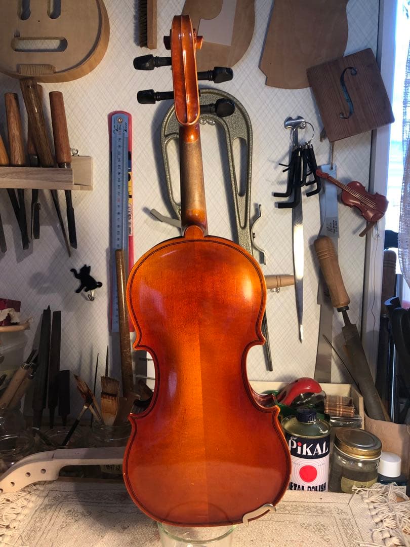 【訳あり特価.駒&魂柱調整済】鈴木分数バイオリンNo200 1/8 1980