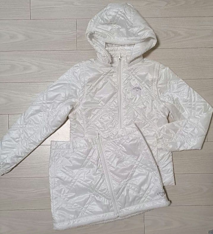 キャロウェイゴルフ☆白セットアップ☆レディスＬ