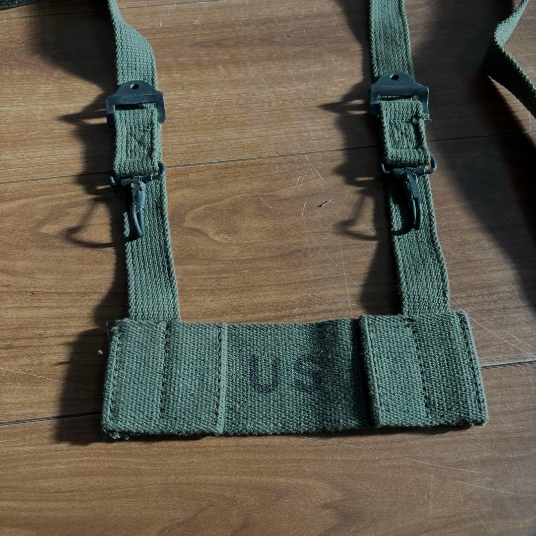 60s デッドストック　米軍実物　M56 フィールドパック ストラップ6個セット