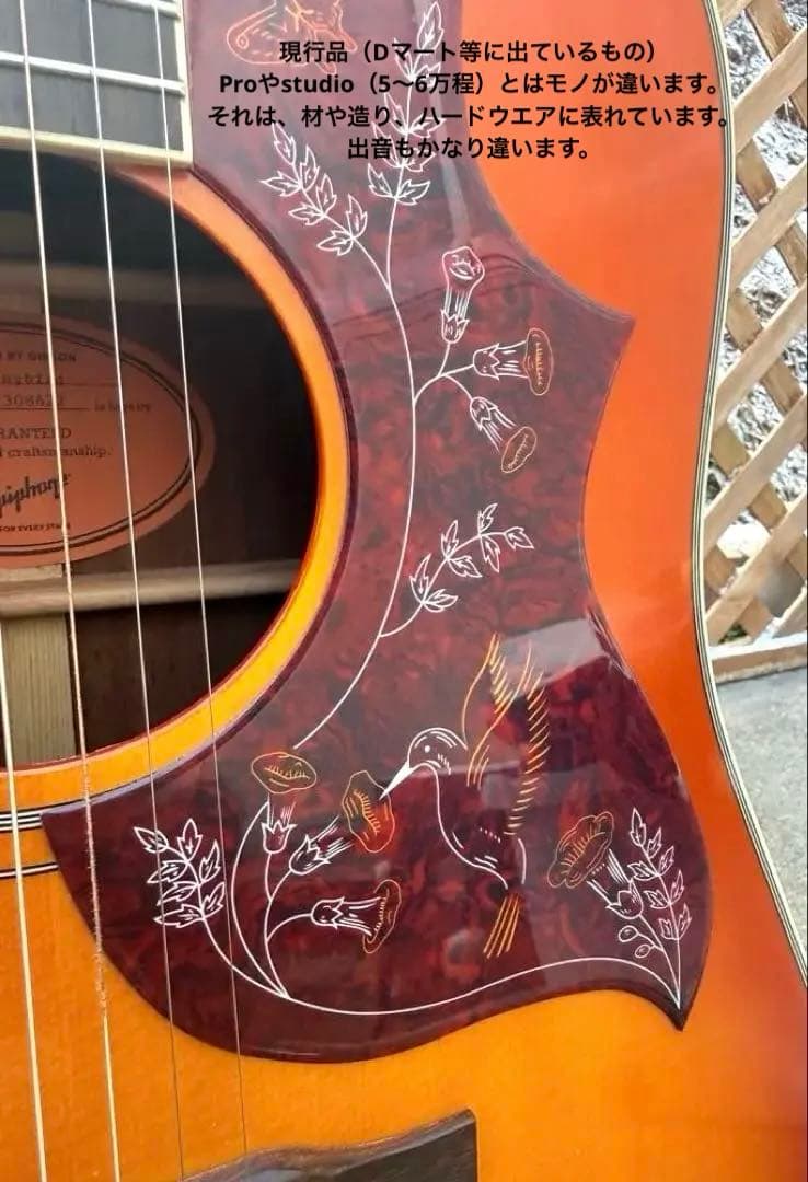 ギター Epiphone Inspired by Gibson Hummingbird