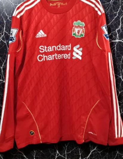 0910 リヴァプール ホーム 長袖サッカーシャツ 9番 フェルナンド・トーレス