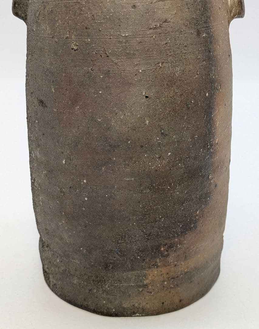 岡山県重要無形文化財 藤原建 備前焼 花入 合箱合布 花瓶 花器 フラワーベース