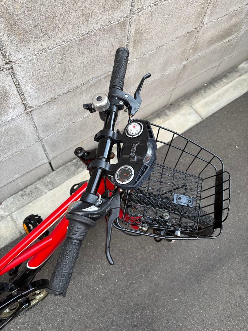 子供車　jeep 赤