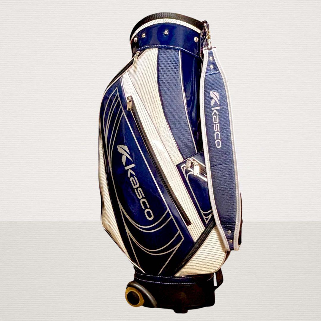 ✨超美品✨ Kasco キャスター付キャディバッグ ネイビー