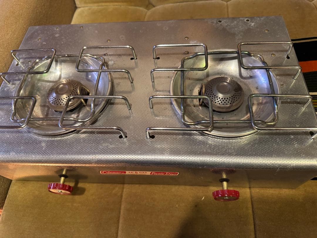 Coleman Picnic Stove ツーバーナーコンロ　CB缶カスタム済み