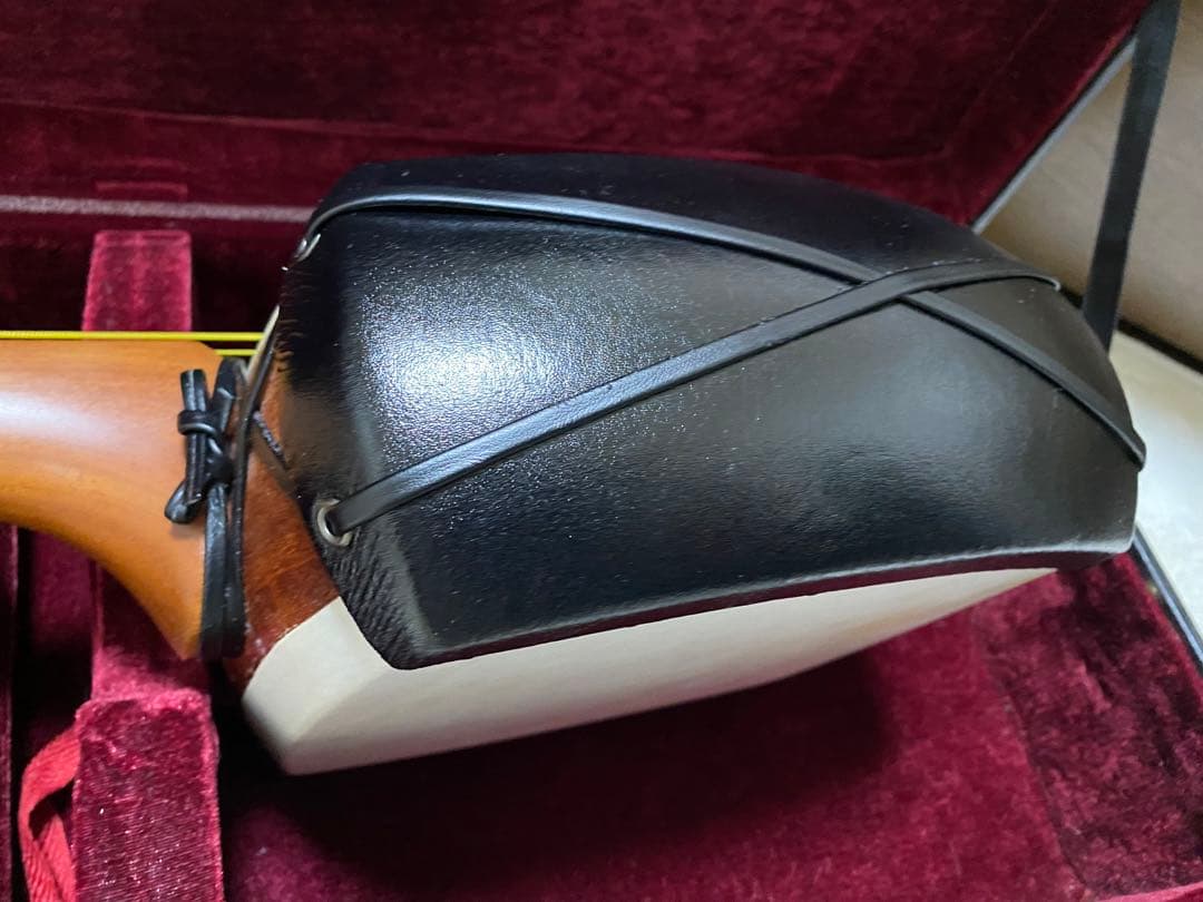 【皮張替済・すぐ弾ける】津軽三味線 撥3本(鼈甲含)・チューナー・ハードケース付