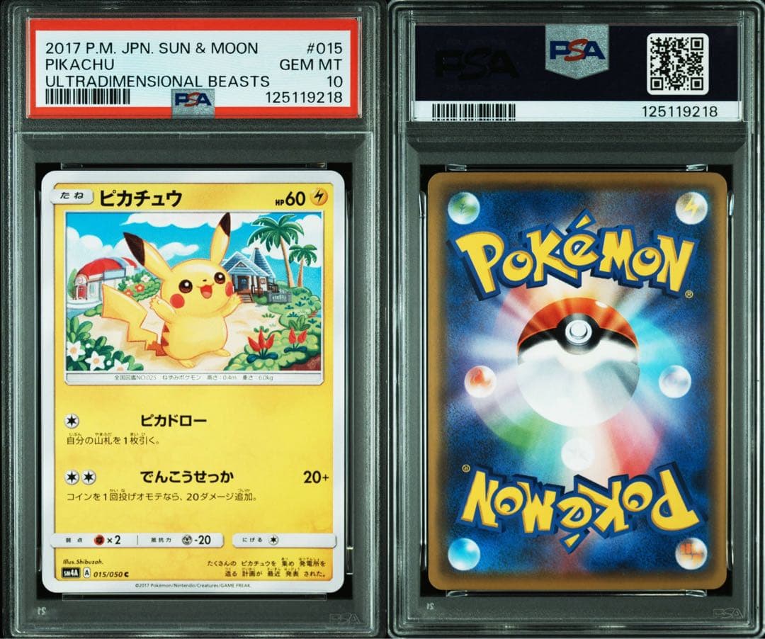 PSA10★ ピカチュウ 015/050 C ポケモンカード 超次元の暴獣