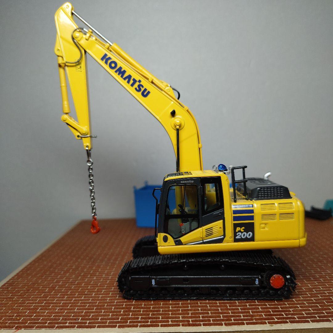 KOMATSU PC200 クレーン仕様機(1/50) コマツ 現地改修カスタム