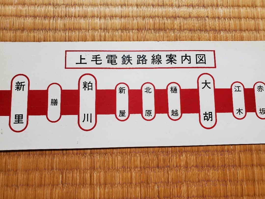 上毛電鉄 上電 上毛電気鉄道 プレート 駅名表示板 レア