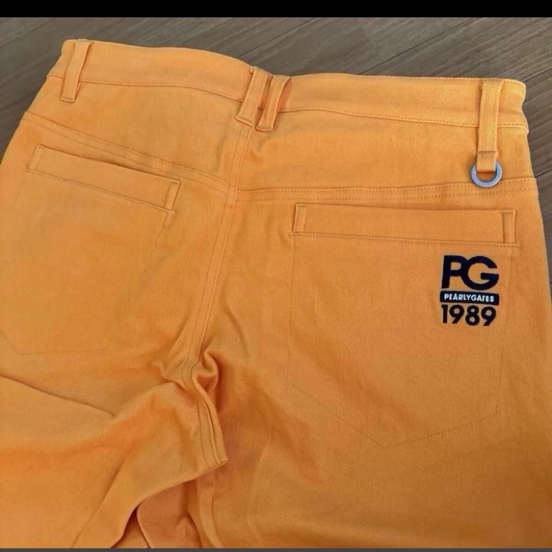 パーリーゲイツ　 コットンストレッチ ツイル　表ピーチ　パンツ ★4 値下げ不可