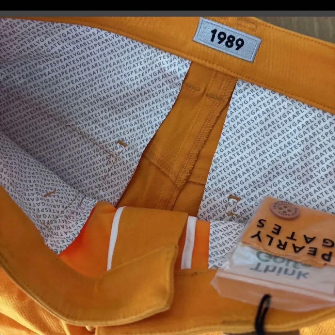 パーリーゲイツ　 コットンストレッチ ツイル　表ピーチ　パンツ ★4 値下げ不可