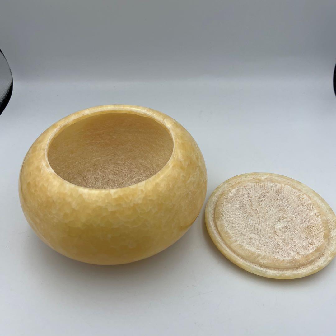 【希少】【美品】大理石 囲碁 碁石 囲碁 囲碁道具 2個セット