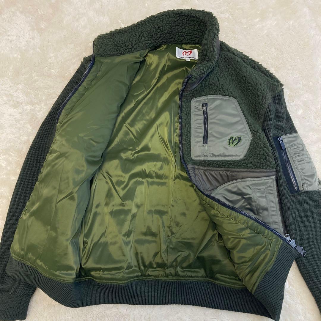 美品！MASTER BUNNY EDITION ボアブルゾン　カーキ　M