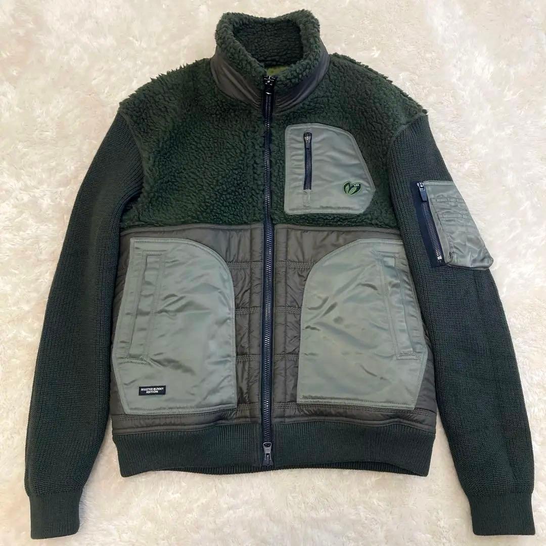 美品！MASTER BUNNY EDITION ボアブルゾン　カーキ　M