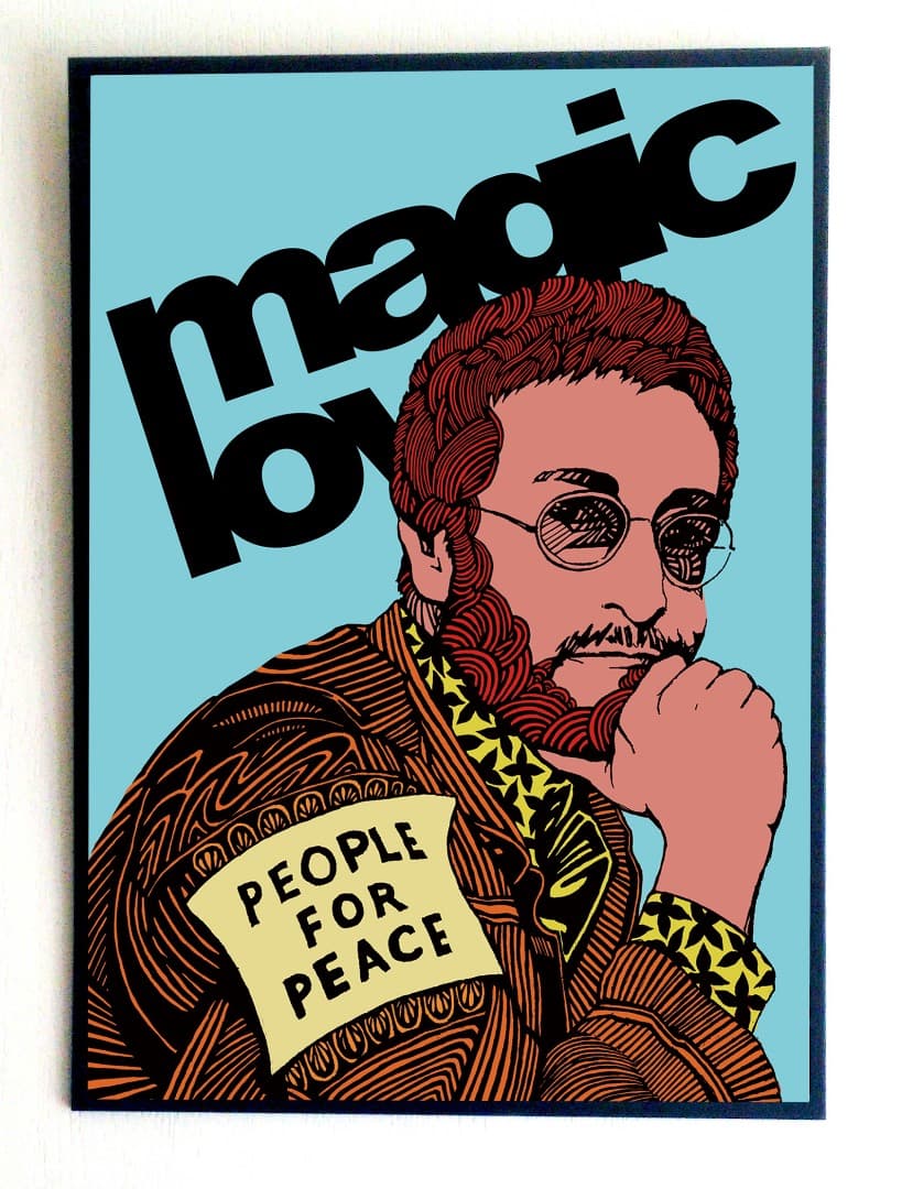 新品A1サイズ☆ JOHN LENNON・アート半光沢紙 インクジェットプリント