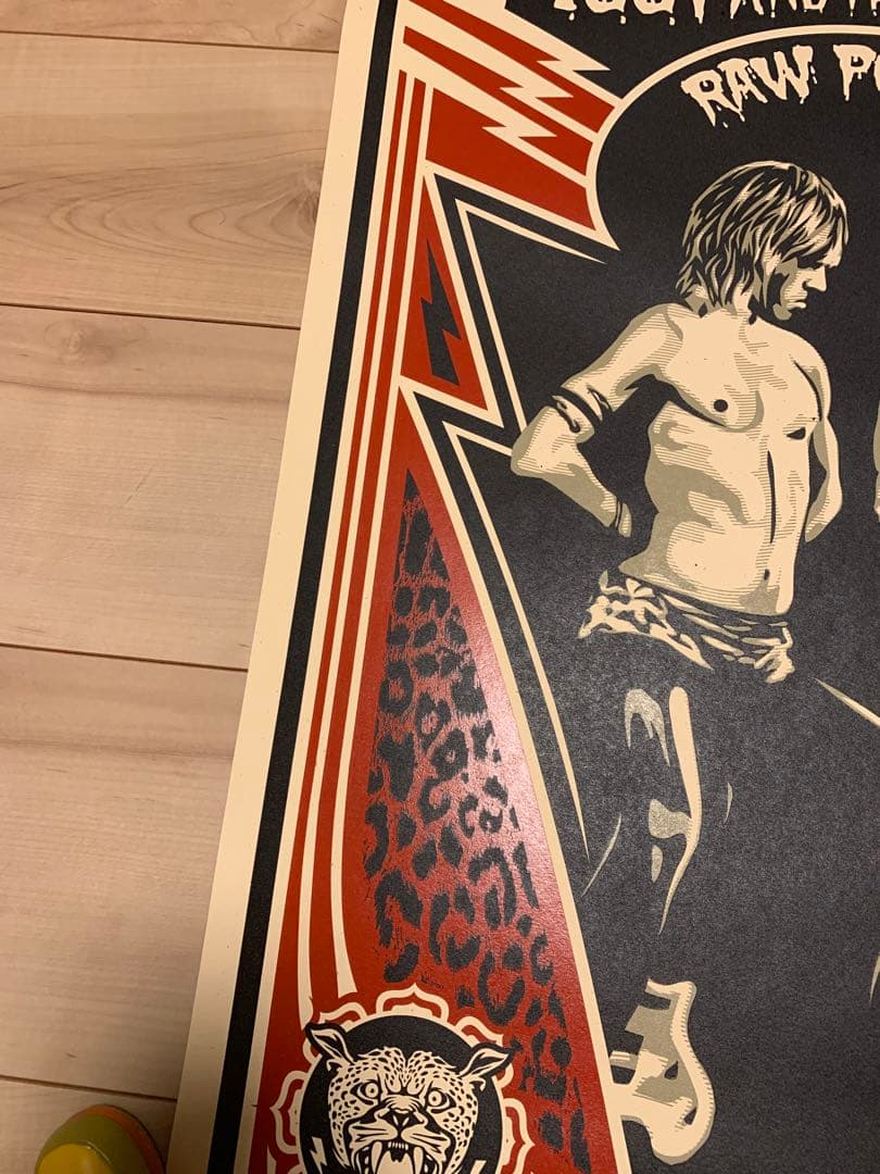 ★650部OBEYシェパードフェアリーイギーポップRawPowerサインエディ