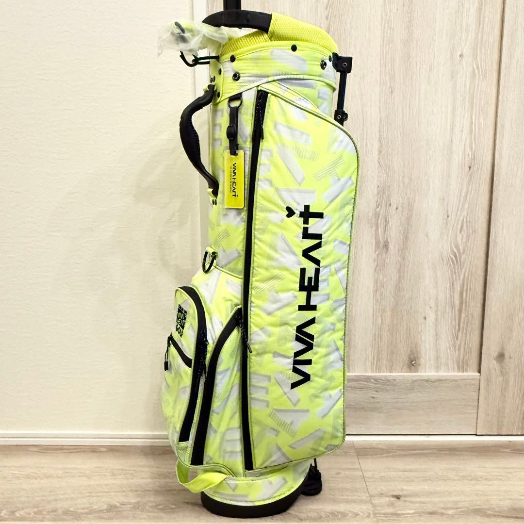 ☆新品未使用☆ビバハート 7.5型 総柄スタンドキャディバッグ