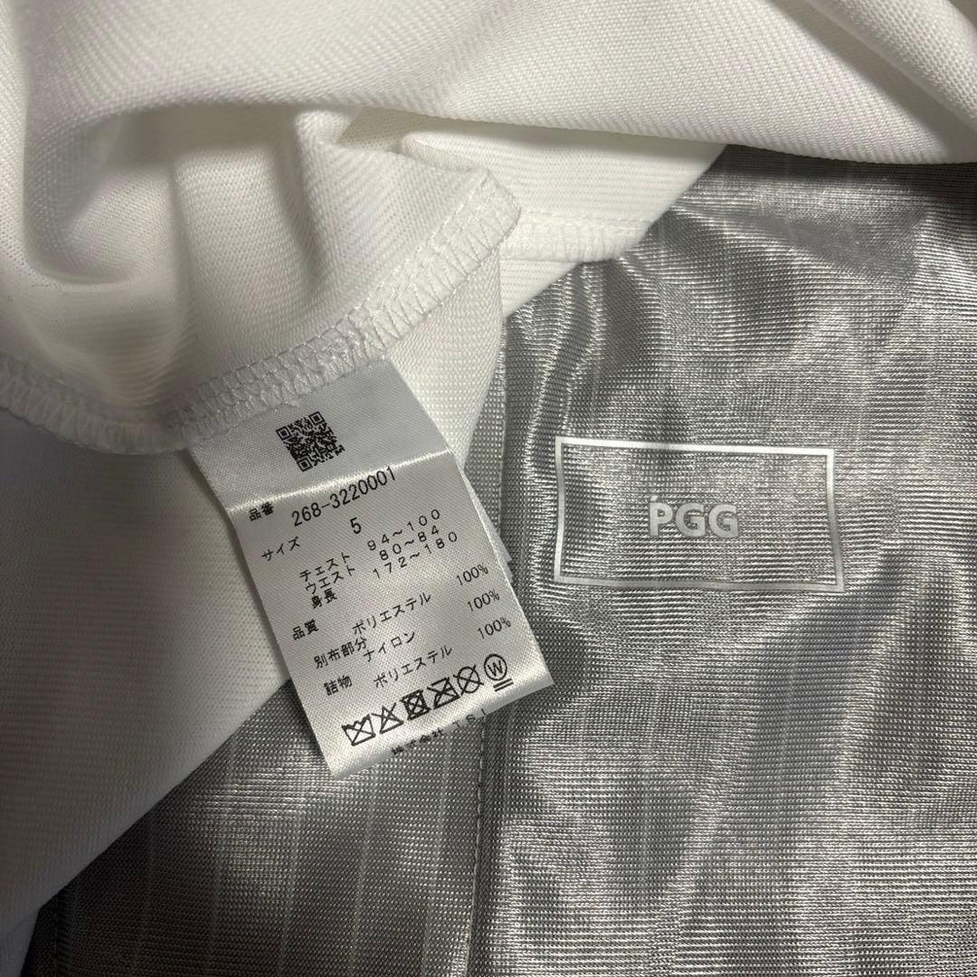 PGGアモッサ×N yメカニカルストレッチタフタホワイトジャケットサイズ5