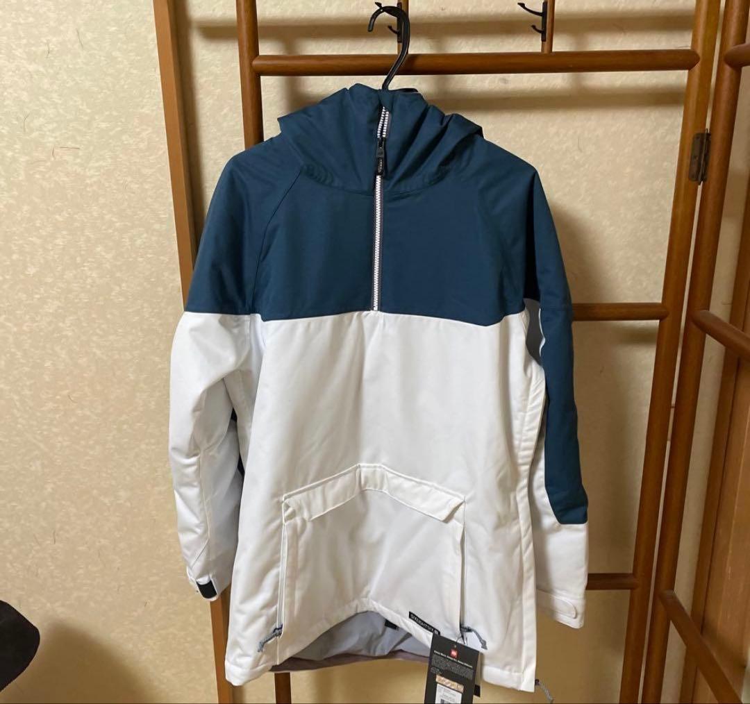 686 アノラックジャケット ホワイト/ネイビー