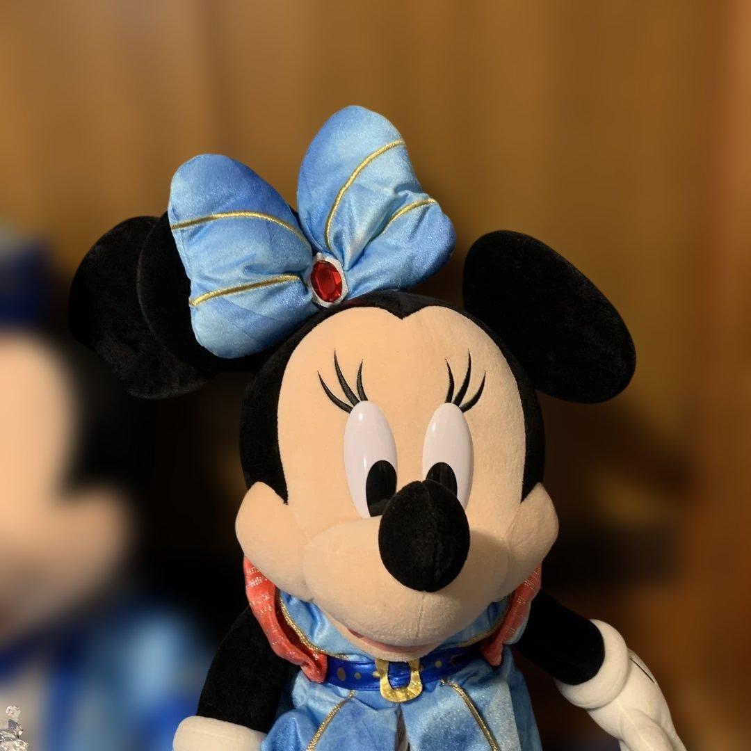 ディズニーシー15周年　ミッキーミニー特大ぬいぐるみ　クリスタルウィッシュ