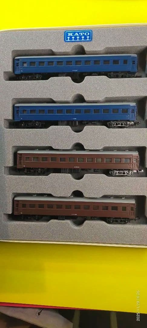 KATO Nゲージ 鉄道模型 旧客車　　青　茶色　8両セット