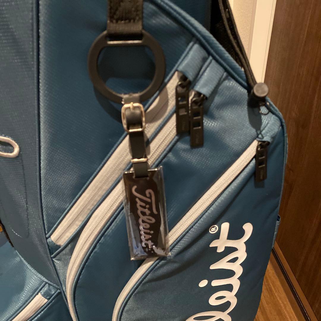 朝美品14分割　タイトリストキャディバッグ バルティックグリーン×クールグレー