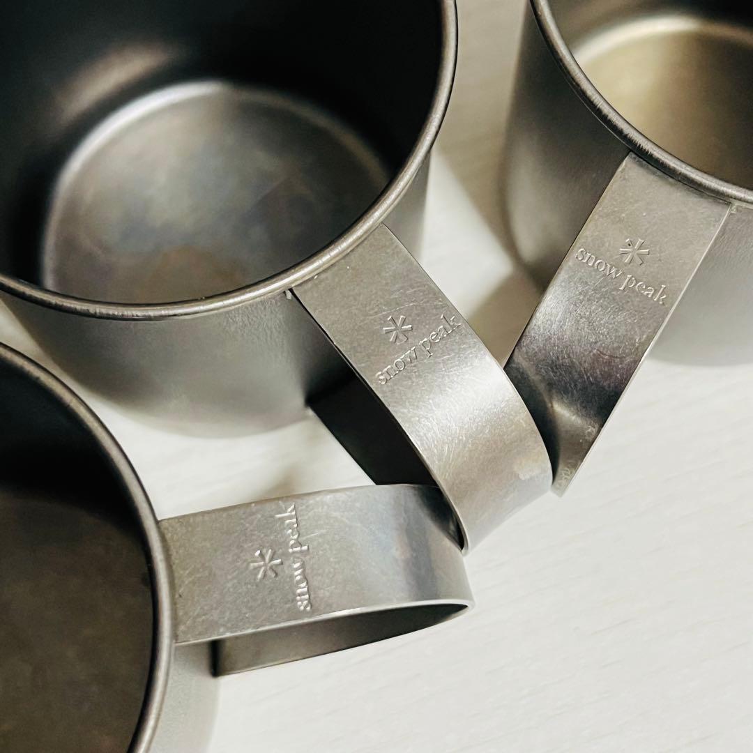 【3個セット✨レア】 peak 廃盤品 固定ハンドル　チタンマグ 220