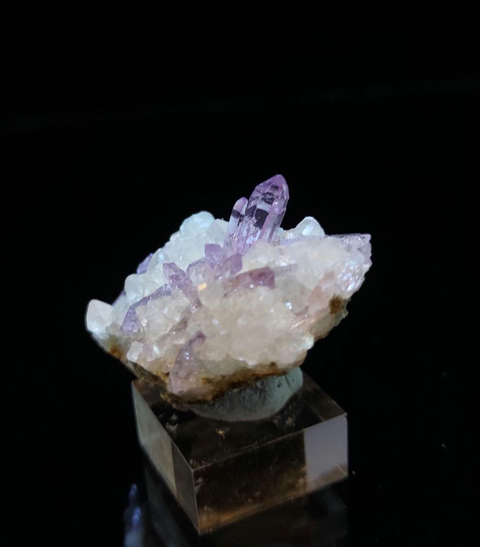 ベラクルスアメジスト ボリビア産 鉱石 鉱物 ミネラル 標本 原石 母岩付き ⑫