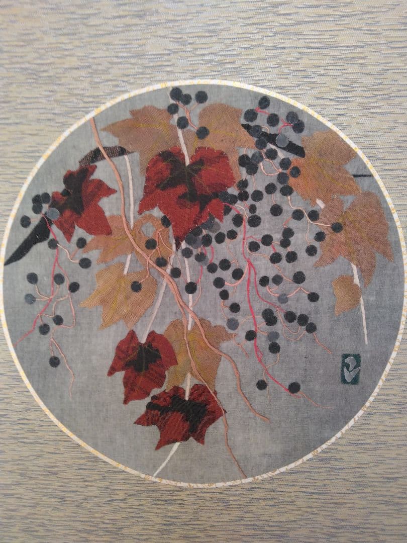 古布の物語絵(蔦)