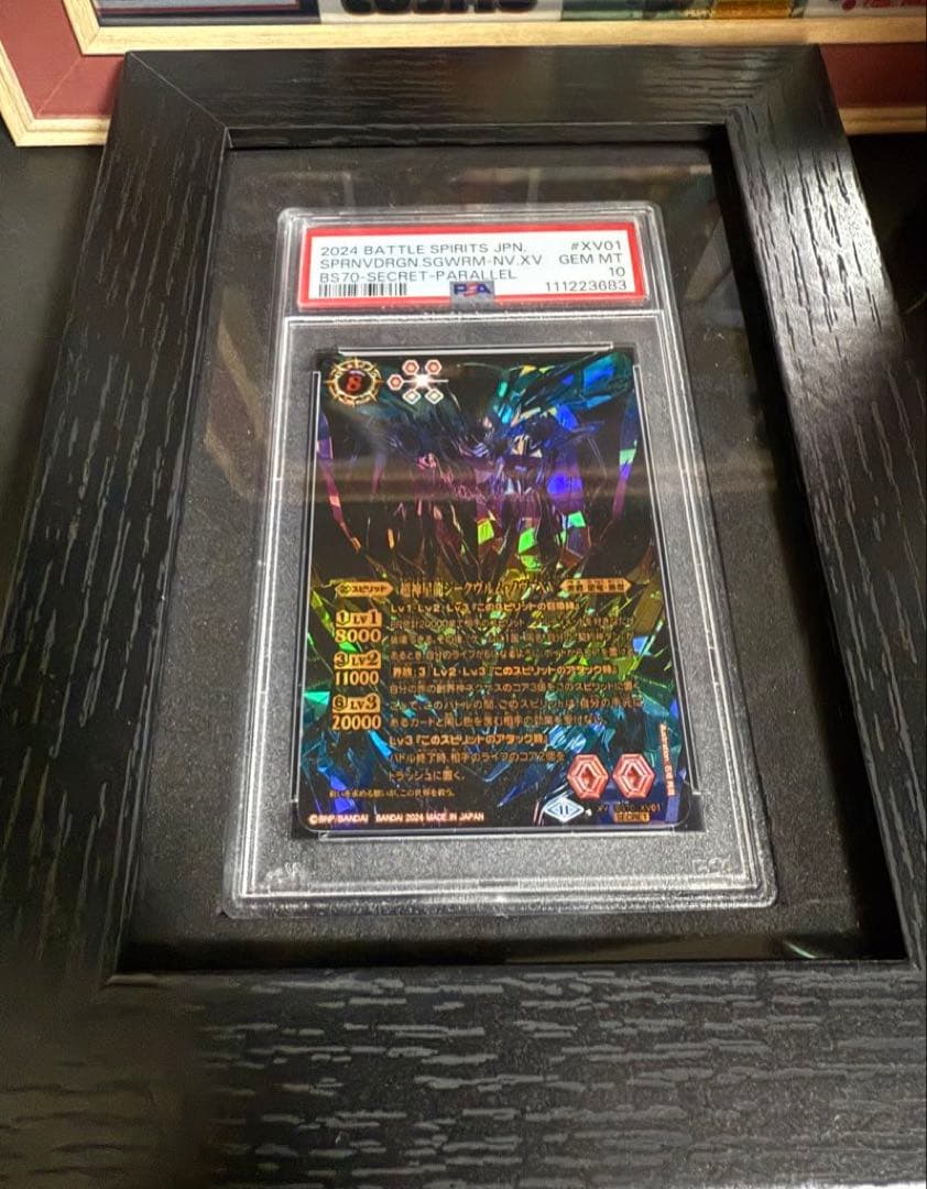 【バトスピ】PSA10 極稀少　ジークヴルムノヴァXV secret［額付き］