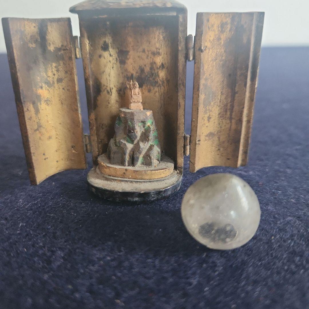 仏教美術‥逗子入り、仏像‥木彫仏、ガラスホヤ