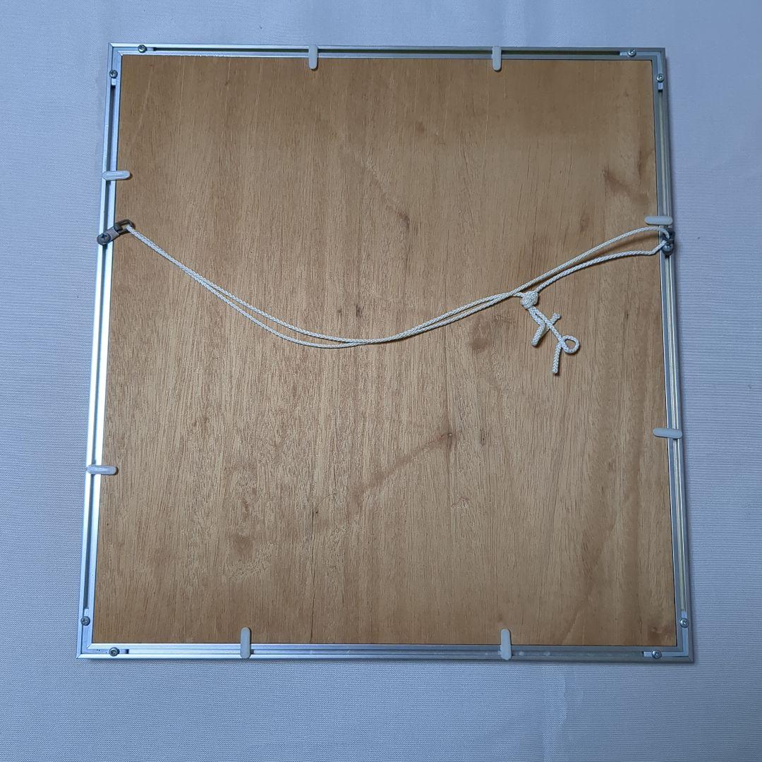 小野桂華　書 色紙 筆文字作品 シルバーフレーム　と 短冊と色紙