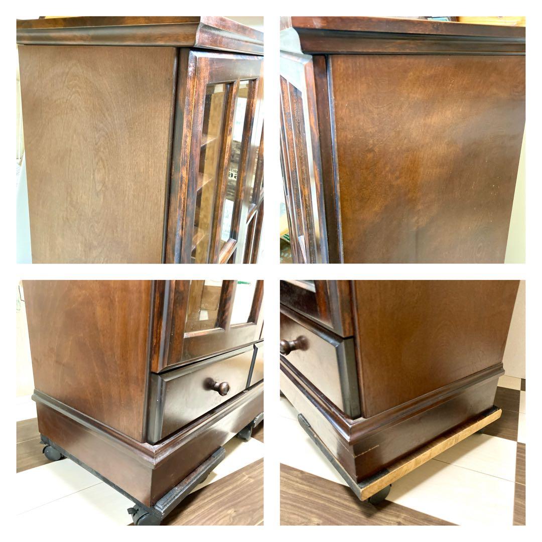 【値下げ中✨】北海道民芸 樺 樺材 無垢 本棚 書棚 キャビネット 書斎