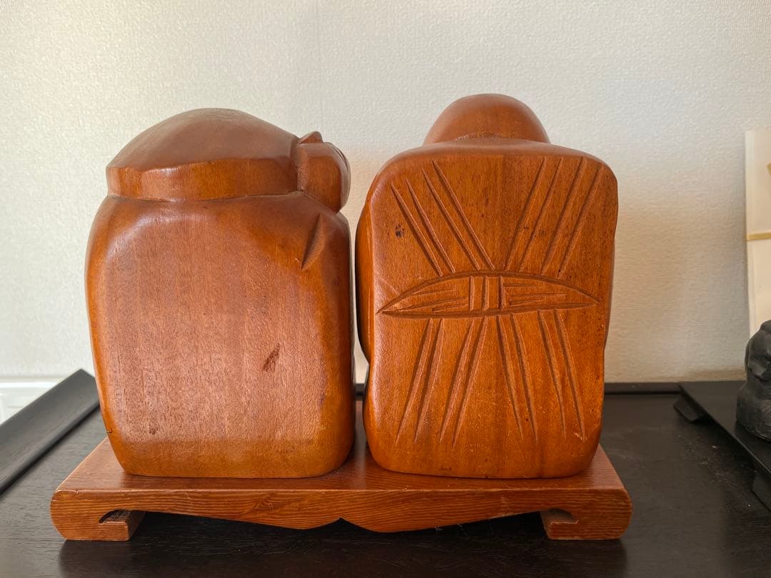 木製福の神像 2体セット